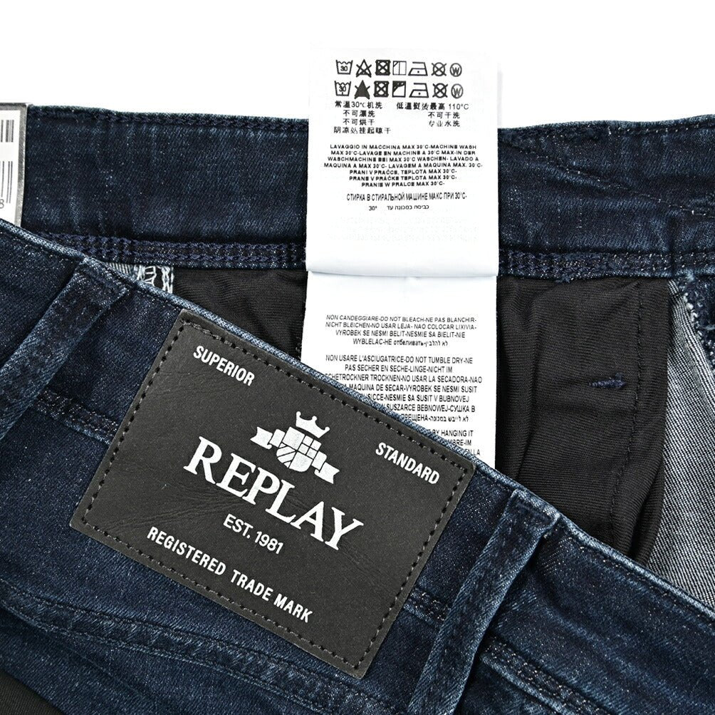 REPLAY ANBASS ストレッチデニム スリムフィットジーンズ / M914|429256-W29-L30|GUARDAROBA MILANO OFFICIAL STORE