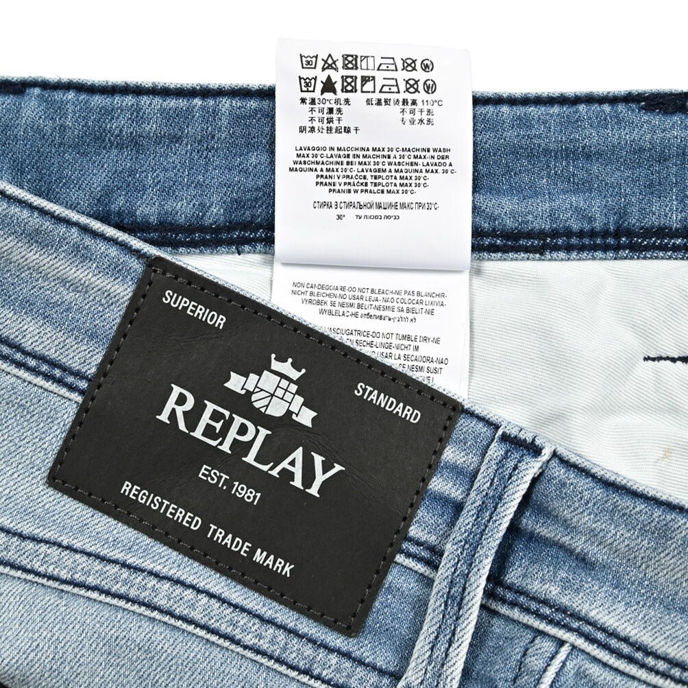 秋冬先行セール|REPLAY ANBASS ストレッチデニム スリムフィットジーンズ / M914Y|427222-W29-L32|GUARDAROBA MILANO OFFICIAL STORE