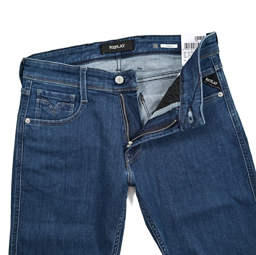秋冬先行セール|REPLAY ANBASS ストレッチデニム スリムフィットジーンズ / M914Y|427228-W30-L30|GUARDAROBA MILANO OFFICIAL STORE