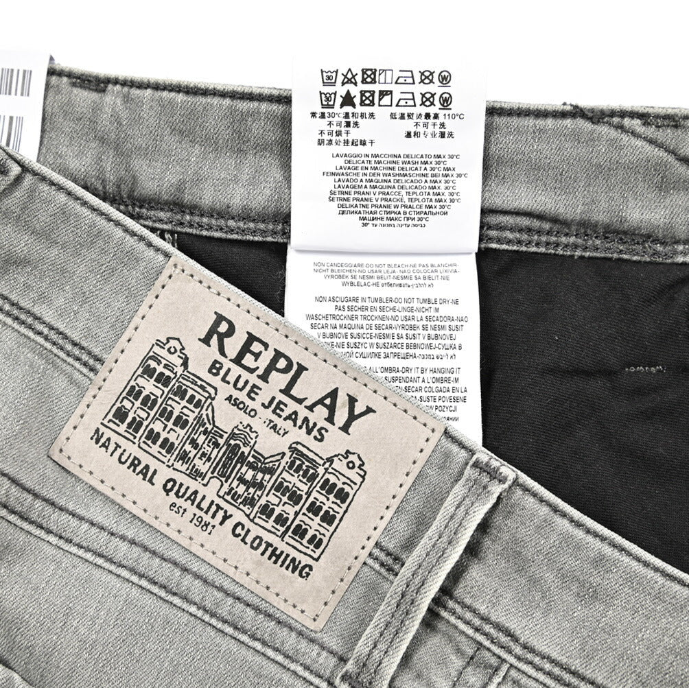 秋冬先行セール|REPLAY ANBASS ストレッチデニム スリムフィットジーンズ / M914Y|428667-W32-L32|GUARDAROBA MILANO OFFICIAL STORE