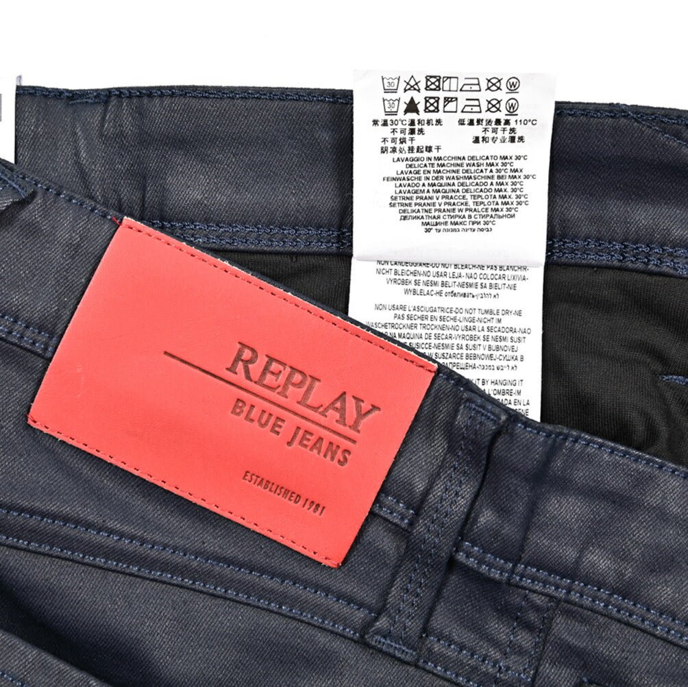 秋冬先行セール|REPLAY BRONNY コーティングデニム スーパースリムフィットストレッチジーンズ / MA934E|429088-W28-L32|GUARDAROBA MILANO OFFICIAL STORE