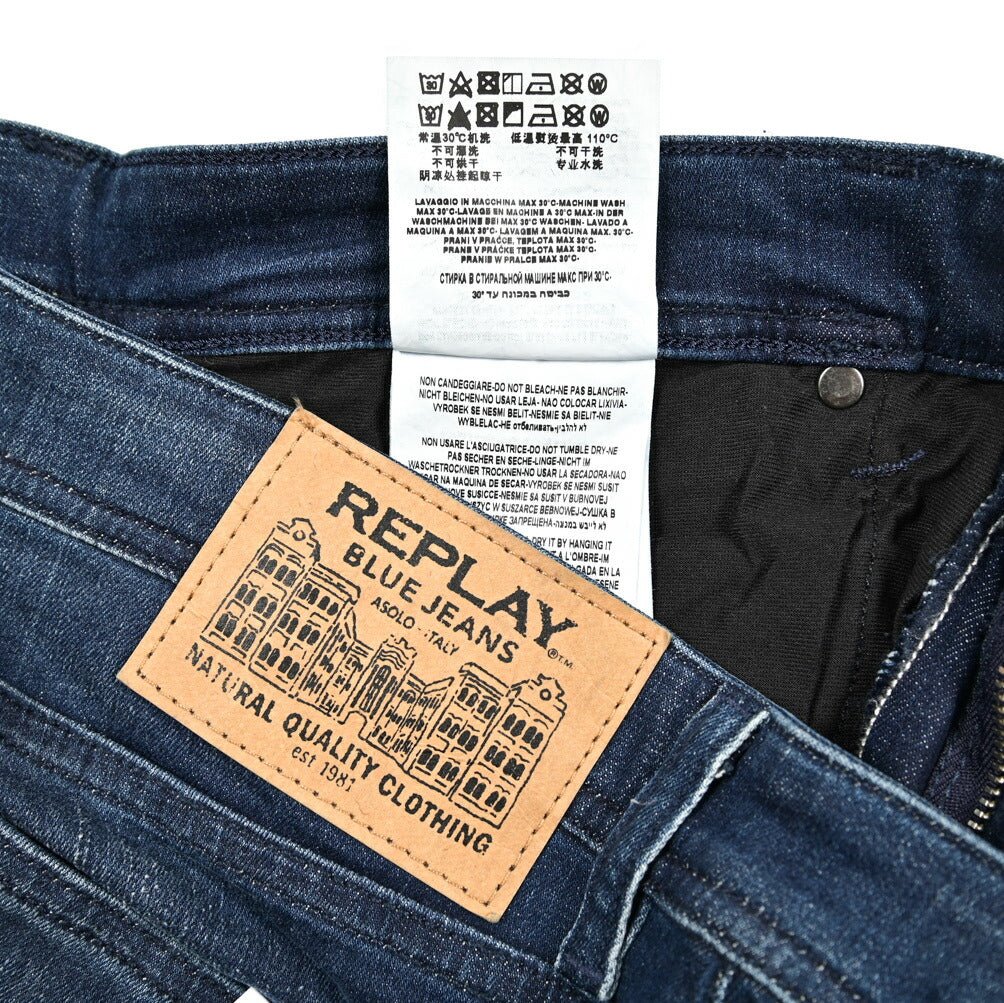秋冬先行セール|REPLAY GROVER ストレッチデニム ストレートフィットジーンズ / MA972Z|429396-W32-L30|GUARDAROBA MILANO OFFICIAL STORE