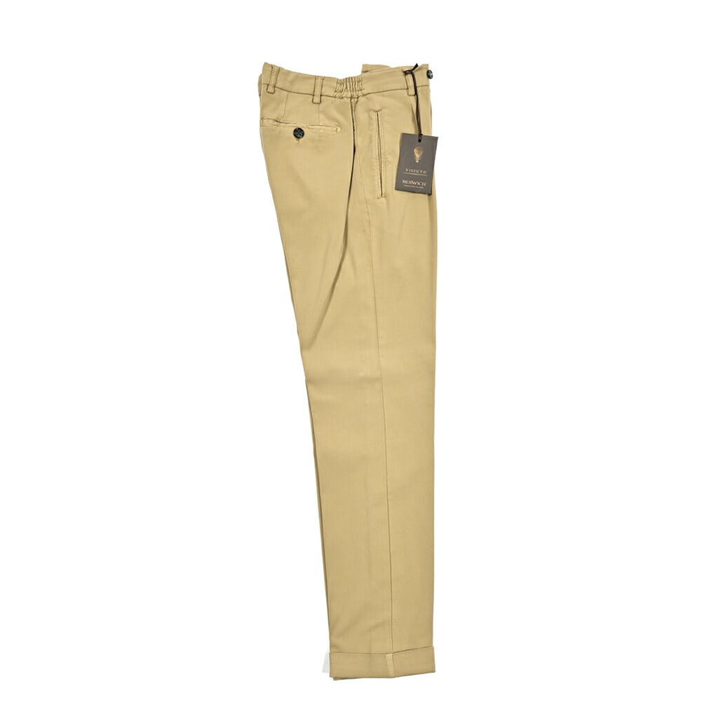 SALE|BERWICH RETRO ストレッチコットン ワンタックチノスラックス|413195 - 44|GUARDAROBA MILANO OFFICIAL STORE
