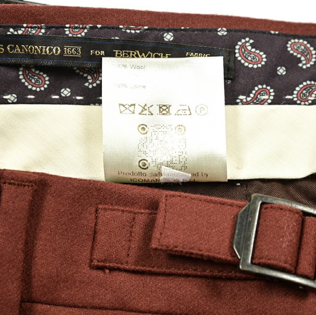 SALE|BERWICH RETRO ウールフランネル ワンタックスラックス|413026 - 46|GUARDAROBA MILANO OFFICIAL STORE
