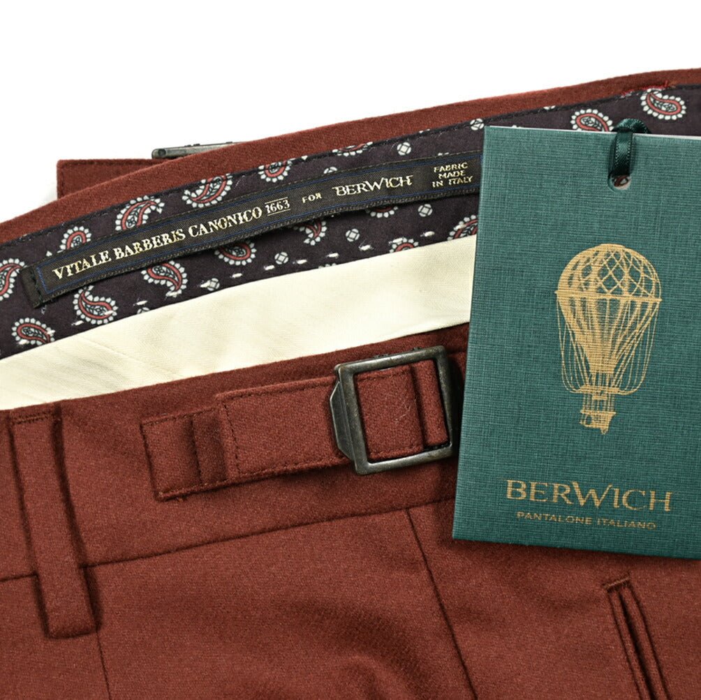 SALE|BERWICH RETRO ウールフランネル ワンタックスラックス|413026 - 46|GUARDAROBA MILANO OFFICIAL STORE