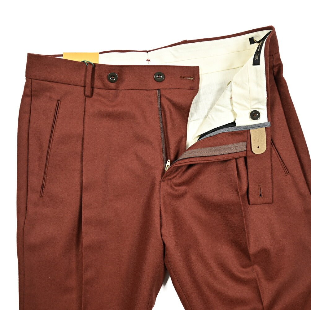 SALE|BERWICH RETRO ウールフランネル ワンタックスラックス|413310 - 46|GUARDAROBA MILANO OFFICIAL STORE