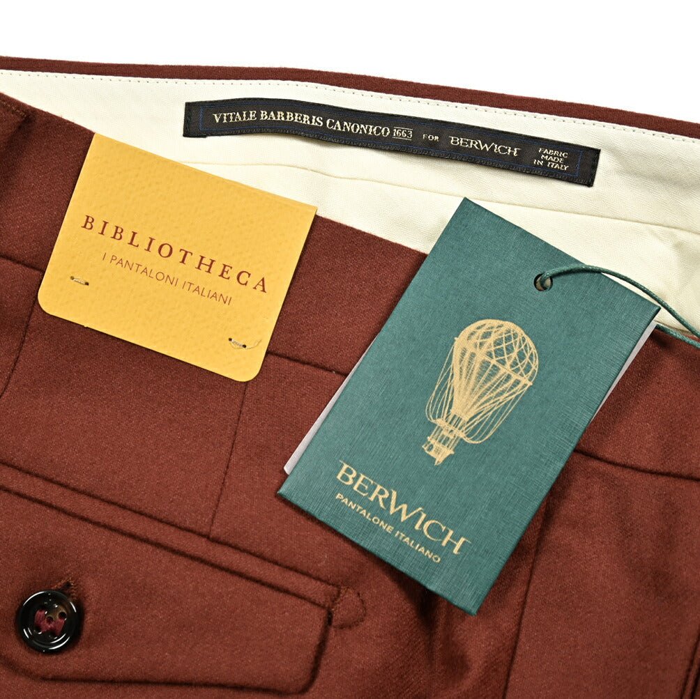 SALE|BERWICH RETRO ウールフランネル ワンタックスラックス|413310 - 46|GUARDAROBA MILANO OFFICIAL STORE