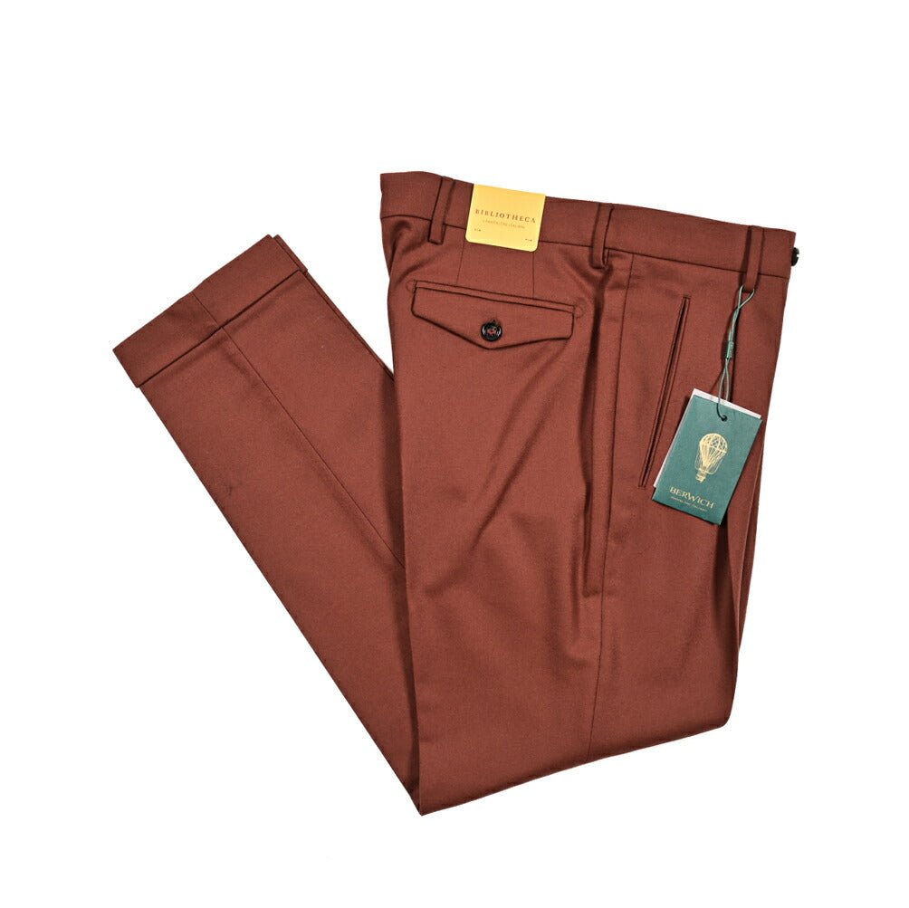 SALE|BERWICH RETRO ウールフランネル ワンタックスラックス|413310 - 46|GUARDAROBA MILANO OFFICIAL STORE
