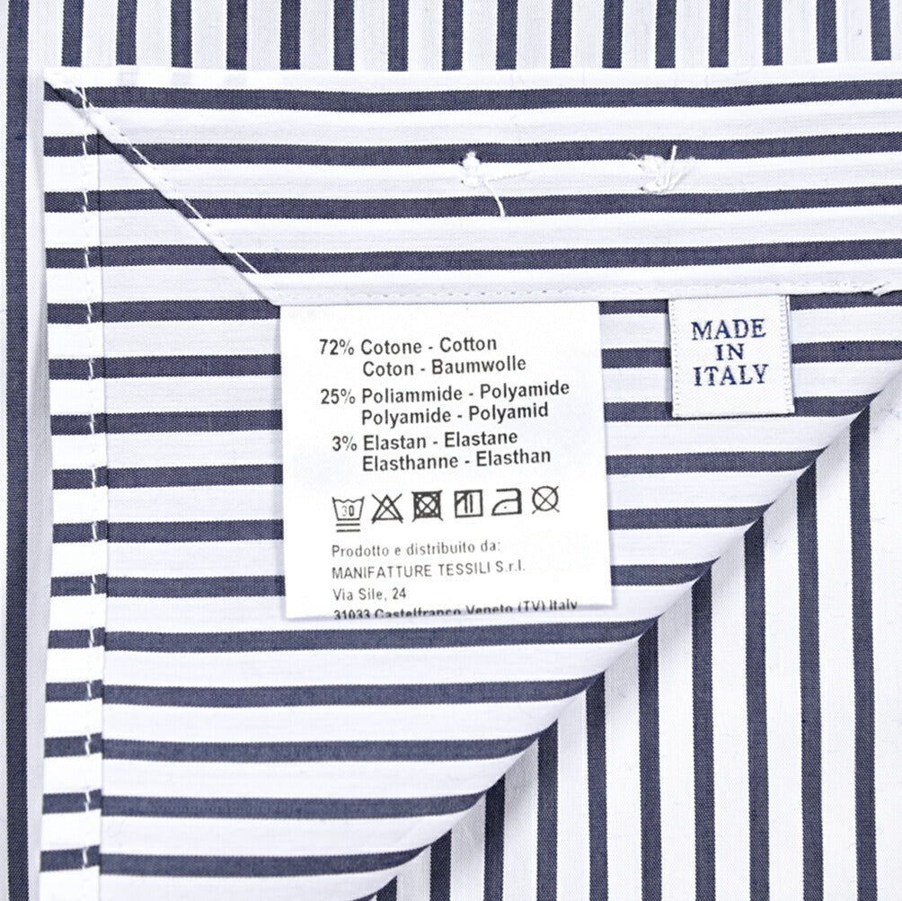SALE|25 - 26AW ORIAN ストレッチコットン ホリゾンタルカラーストライプシャツ / EXTRA SLIM FIT|426687 - 39|GUARDAROBA MILANO OFFICIAL STORE