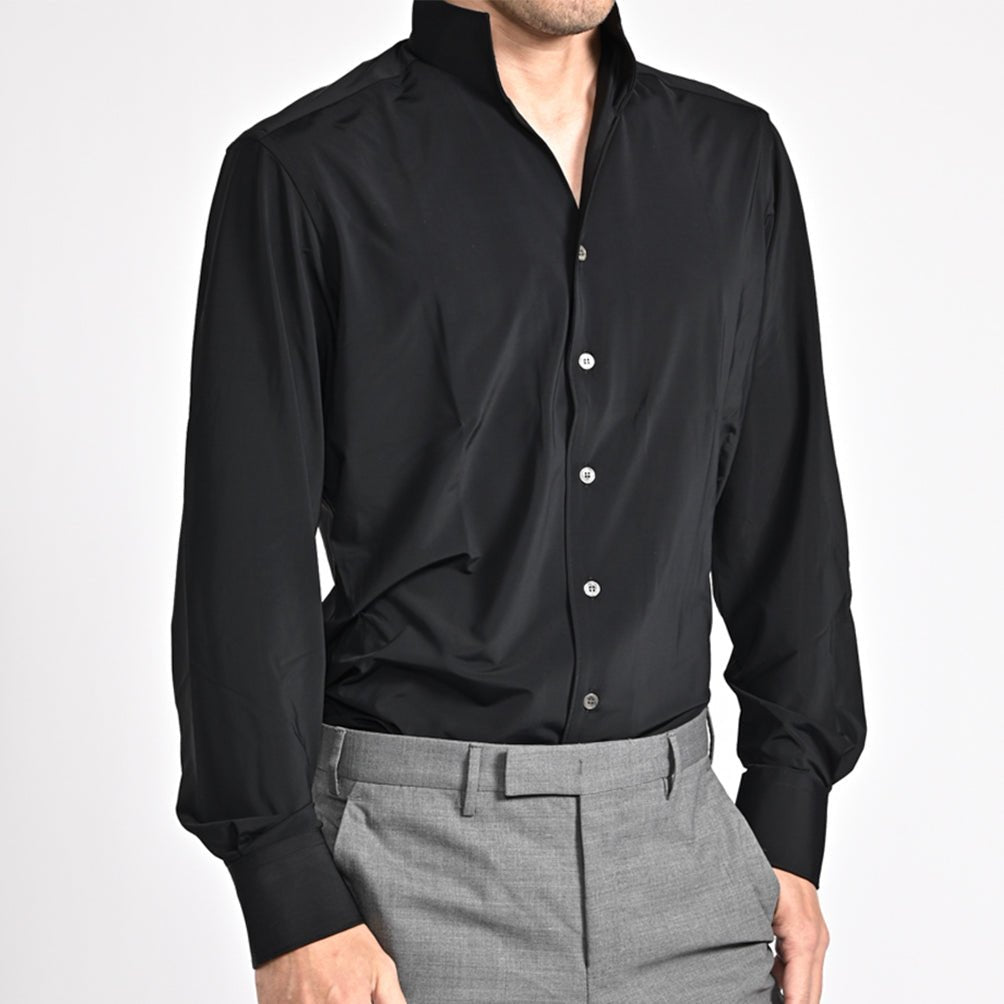 SALE|25 - 26AW ORIAN FUNCTIONAL GARMENT 高機能ストレッチナイロン スタンドカラーシャツ|426870-38|GUARDAROBA MILANO OFFICIAL STORE