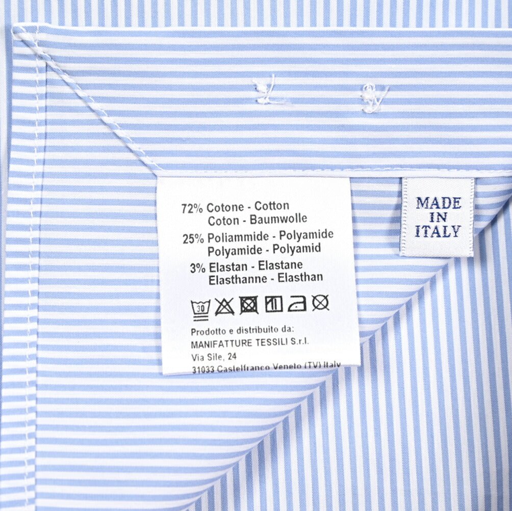 SALE|25 - 26AW ORIAN ストレッチコットン ストライプシャツ / SLIM FIT|426724-38|GUARDAROBA MILANO OFFICIAL STORE