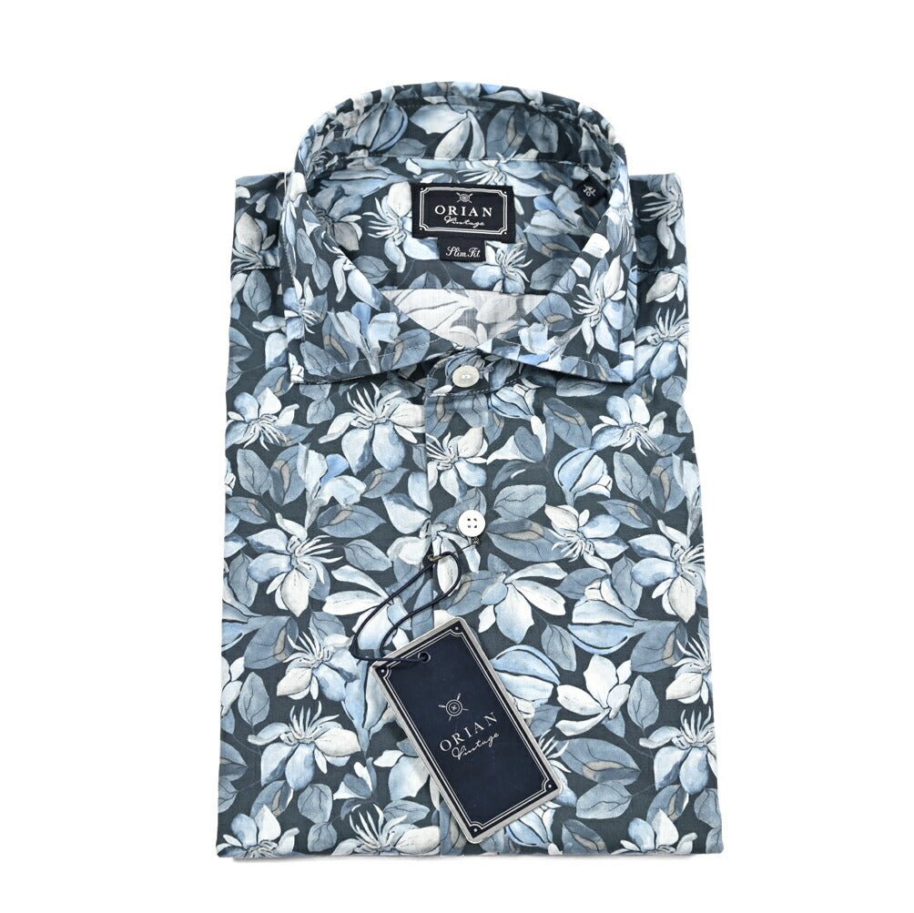 SALE|25 - 26AW ORIAN Vintage コットン100% 花柄シャツ / SLIM FIT|426736-39|GUARDAROBA MILANO OFFICIAL STORE
