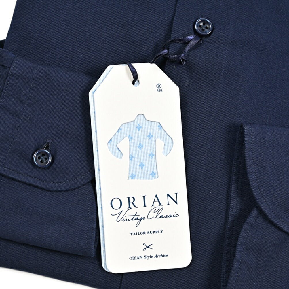 SALE|25 - 26AW ORIAN Vintage Classic コットン100% ホリゾンタルカラーシャツ / SLIM FIT|426889-38|GUARDAROBA MILANO OFFICIAL STORE