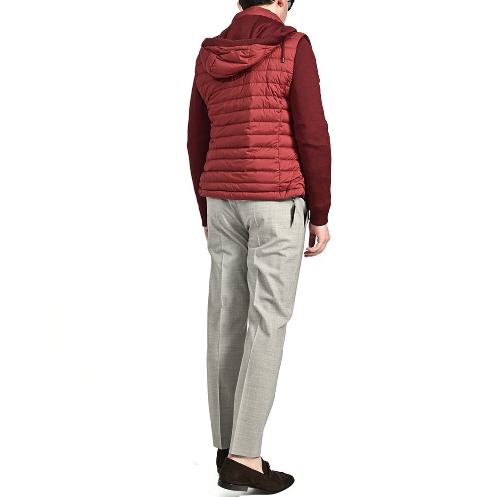 SALE|25SS MOORER ALESSIO - S3Z ダウンブルゾンフード付き袖ニットアウターナイロンポリウレタン|418135 - 46|GUARDAROBA MILANO OFFICIAL STORE