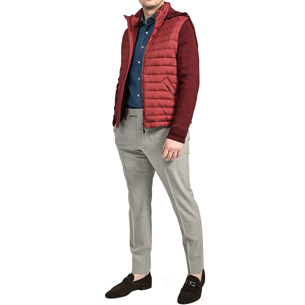 SALE|25SS MOORER ALESSIO - S3Z ダウンブルゾンフード付き袖ニットアウターナイロンポリウレタン|GUARDAROBA MILANO OFFICIAL STORE