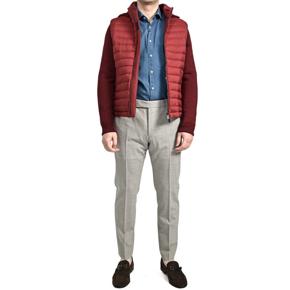 SALE|25SS MOORER ALESSIO - S3Z ダウンブルゾンフード付き袖ニットアウターナイロンポリウレタン|GUARDAROBA MILANO OFFICIAL STORE