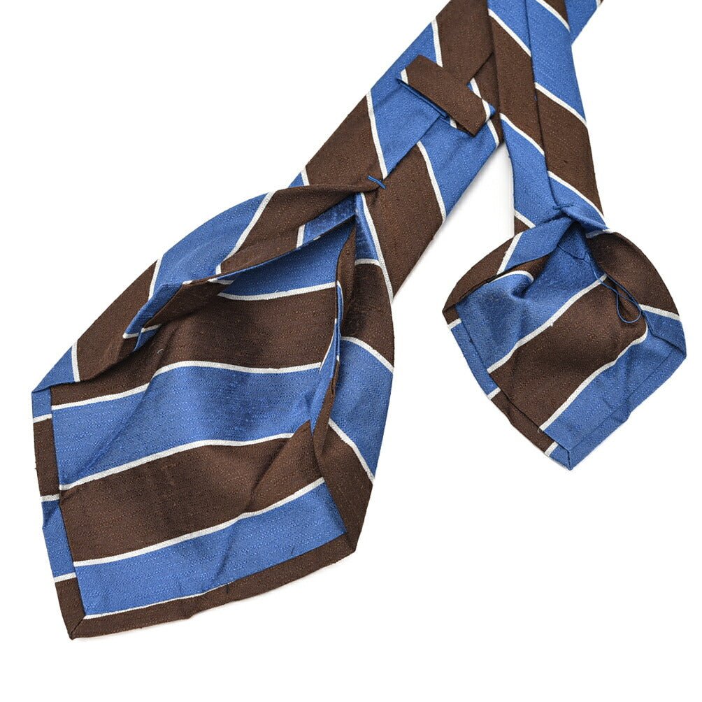 SALE|BARBA シルク100% レジメンタル柄ネクタイ(セッテピエゲ)|428383|GUARDAROBA MILANO OFFICIAL STORE