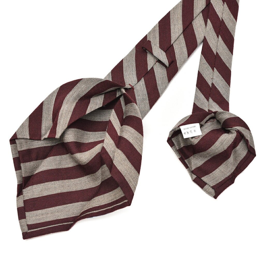 SALE|BARBA ヴァージンウールシルク レジメンタル柄ネクタイ(セッテピエゲ)|428375|GUARDAROBA MILANO OFFICIAL STORE