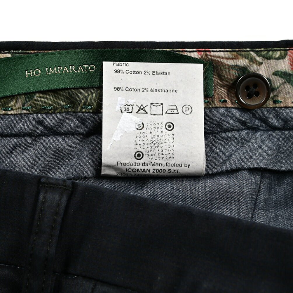 SALE|BERWICH ストレッチコットン ノータックチノスラックス|412054 - 52|GUARDAROBA MILANO OFFICIAL STORE