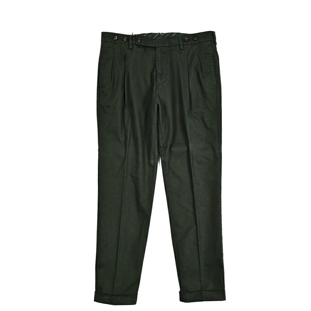 SALE|BERWICH ストレッチコットンチノ ツータックスラックス|412030 - 46|GUARDAROBA MILANO OFFICIAL STORE