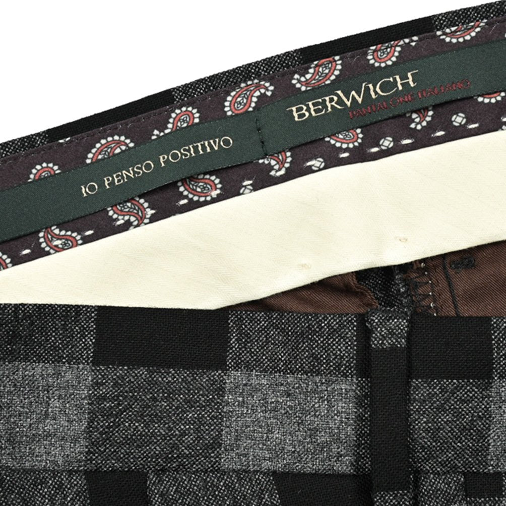 SALE|BERWICH BARBER ナチュラルストレッチウール100% ツータックスラックス|GUARDAROBA MILANO OFFICIAL STORE