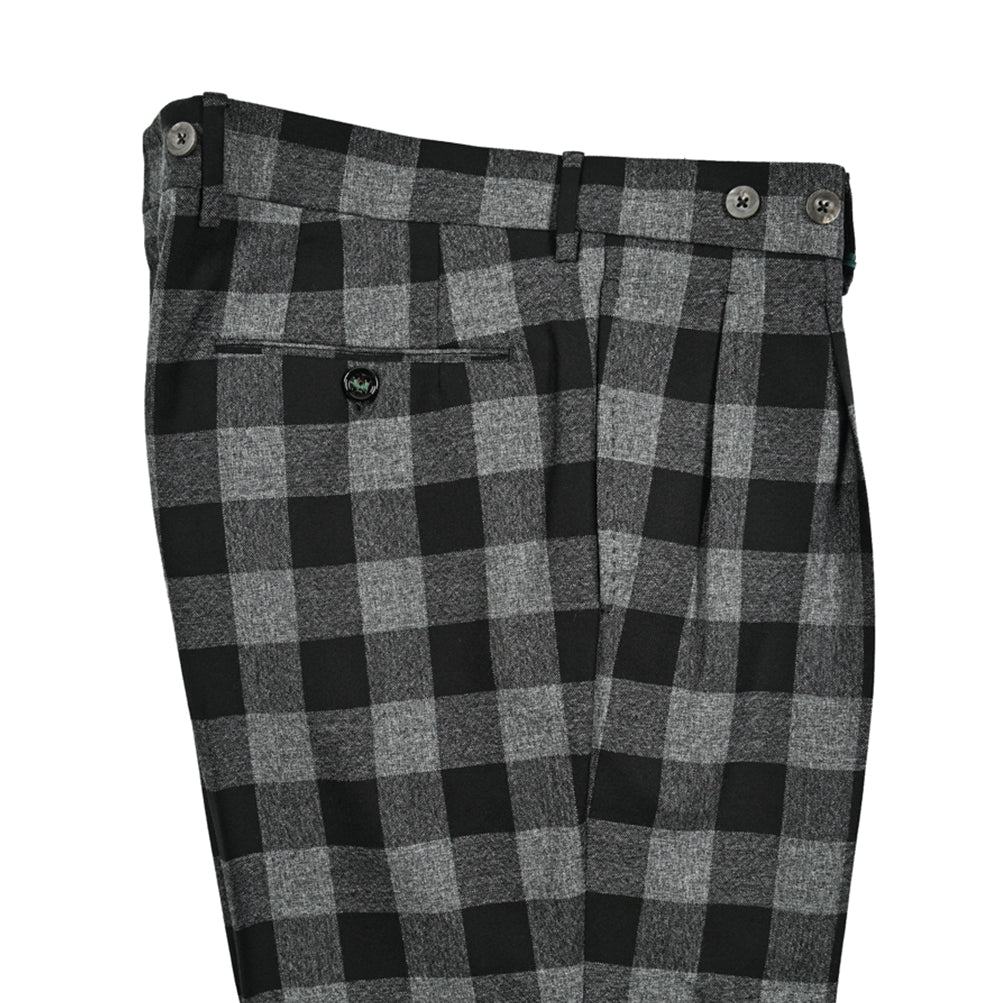 SALE|BERWICH BARBER ナチュラルストレッチウール100% ツータックスラックス|GUARDAROBA MILANO OFFICIAL STORE