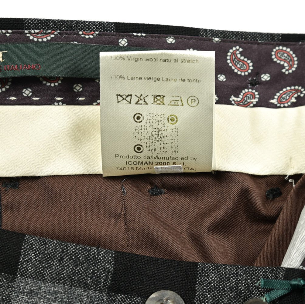 SALE|BERWICH BARBER ナチュラルストレッチウール100% ツータックスラックス|GUARDAROBA MILANO OFFICIAL STORE