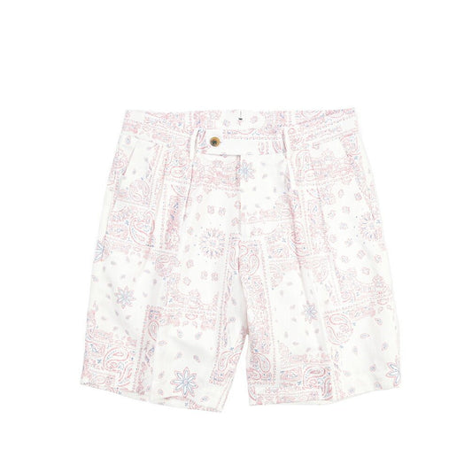SALE|BERWICH “BERMUDA 2P” コットン100% ツータックショーツ ホワイト(chalk) 48 | GUARDAROBA MILANO OFFICIAL STORE
