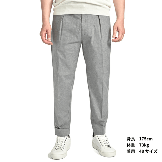 SALE|BERWICH CHIAIA - GD ストレッチコットン ワンタックスラックス|421520 - 42|GUARDAROBA MILANO OFFICIAL STORE