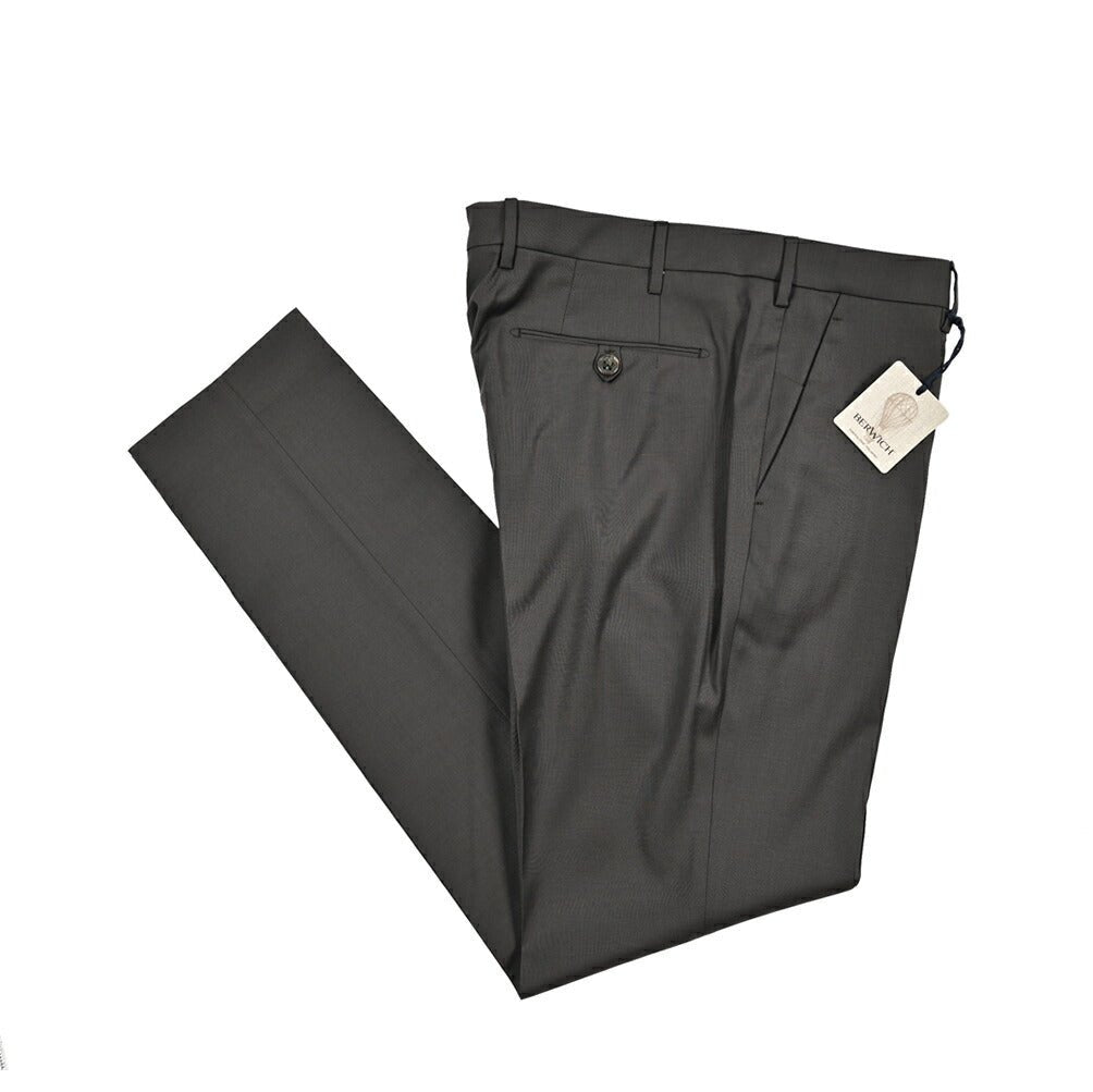 SALE|BERWICH "MORELLO" ヴァージンウール100% ノータックスリムスラックス|424787|GUARDAROBA MILANO OFFICIAL STORE