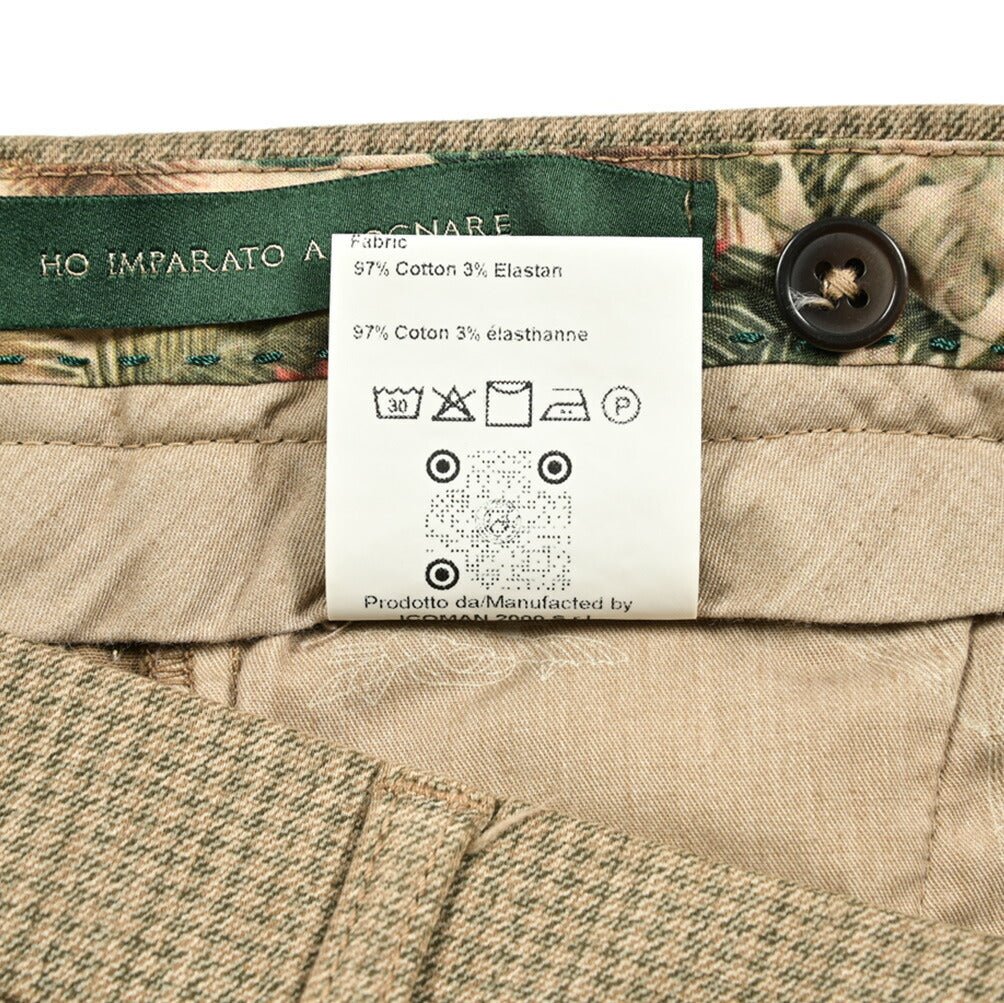 SALE|BERWICH MORELLO ストレッチコットン ノータックチノスラックス|412192 - 46|GUARDAROBA MILANO OFFICIAL STORE