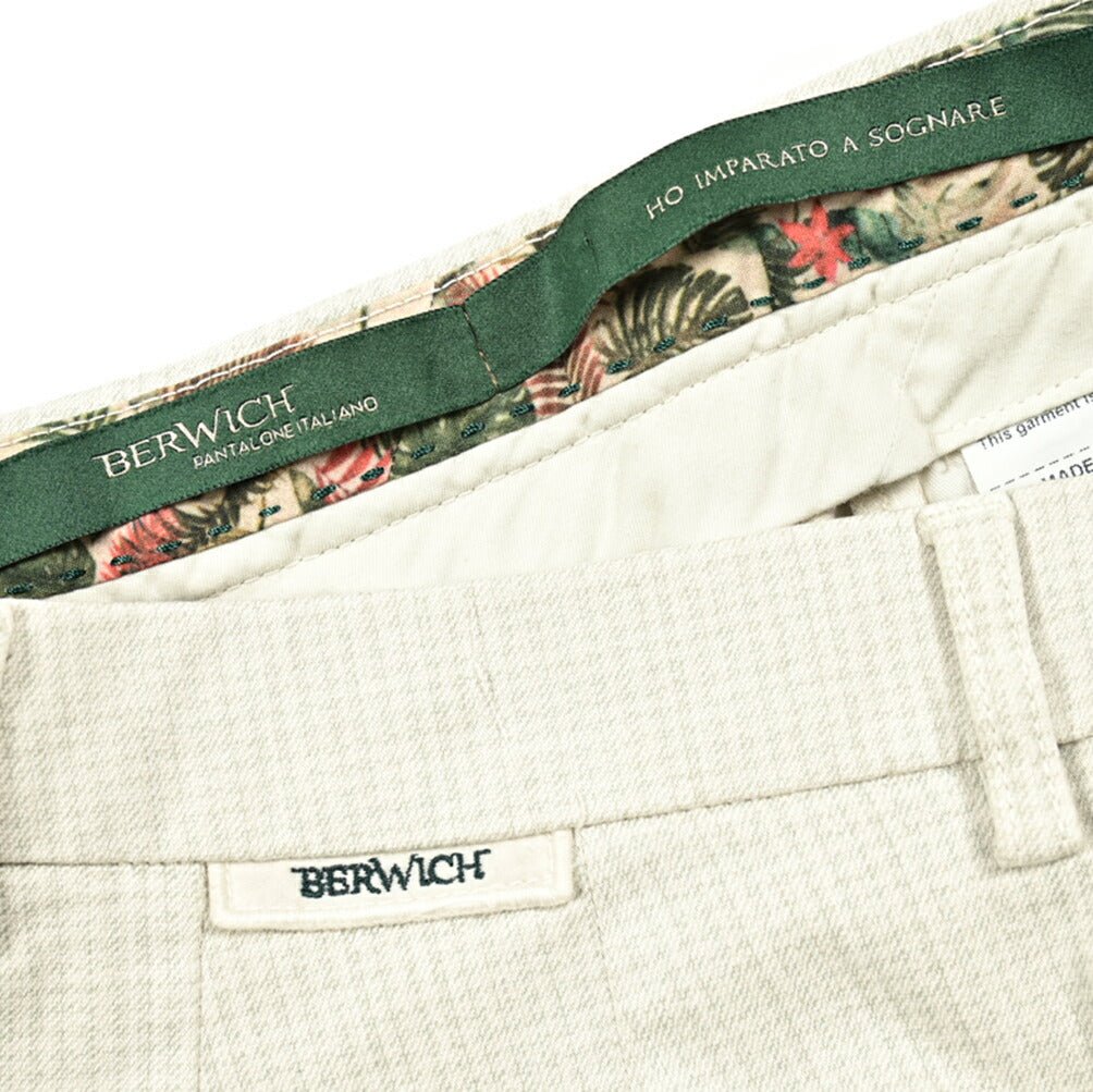 SALE|BERWICH MORELLO ストレッチコットン ノータックスラックス|411990 - 46|GUARDAROBA MILANO OFFICIAL STORE