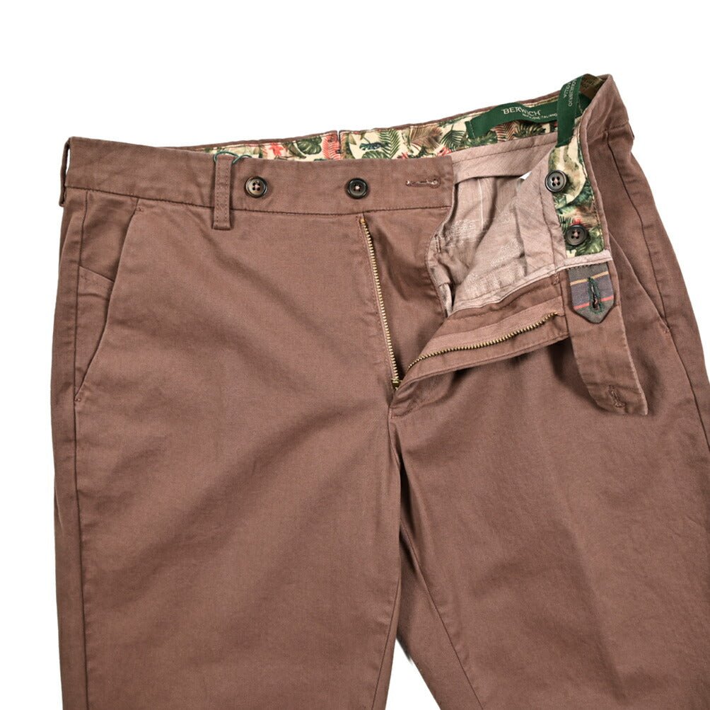SALE|BERWICH MORELLO ストレッチコットン ノータックチノスラックス|412099|GUARDAROBA MILANO OFFICIAL STORE