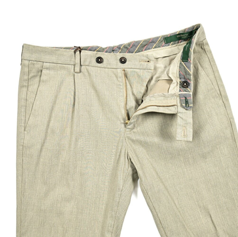 SALE|BERWICH MORELLO ストレッチコットン ワンタックスラックス|412083 - 48|GUARDAROBA MILANO OFFICIAL STORE