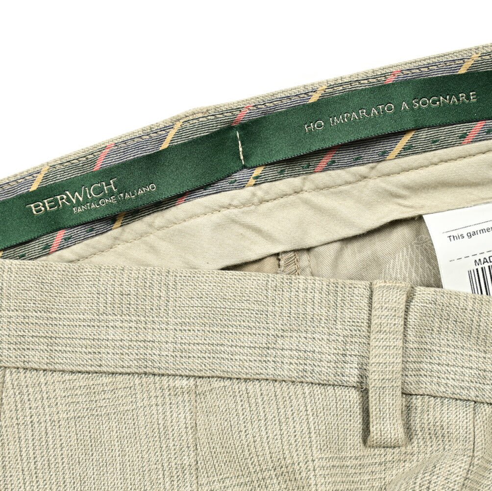 SALE|BERWICH MORELLO ストレッチコットン ワンタックスラックス|412083 - 48|GUARDAROBA MILANO OFFICIAL STORE