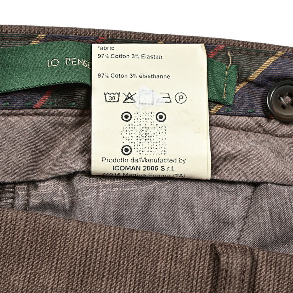 SALE|BERWICH MORELLO ストレッチコットン ワンタックスラックス|GUARDAROBA MILANO OFFICIAL STORE
