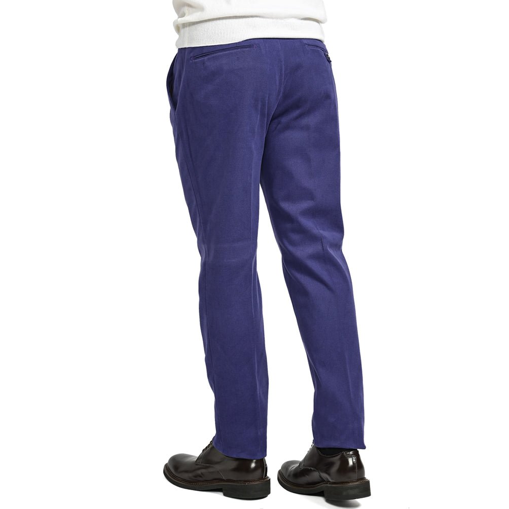 SALE|BERWICH MORELLO ワンタックスラックスストレッチコットンパープル|411537 - 46|GUARDAROBA MILANO OFFICIAL STORE