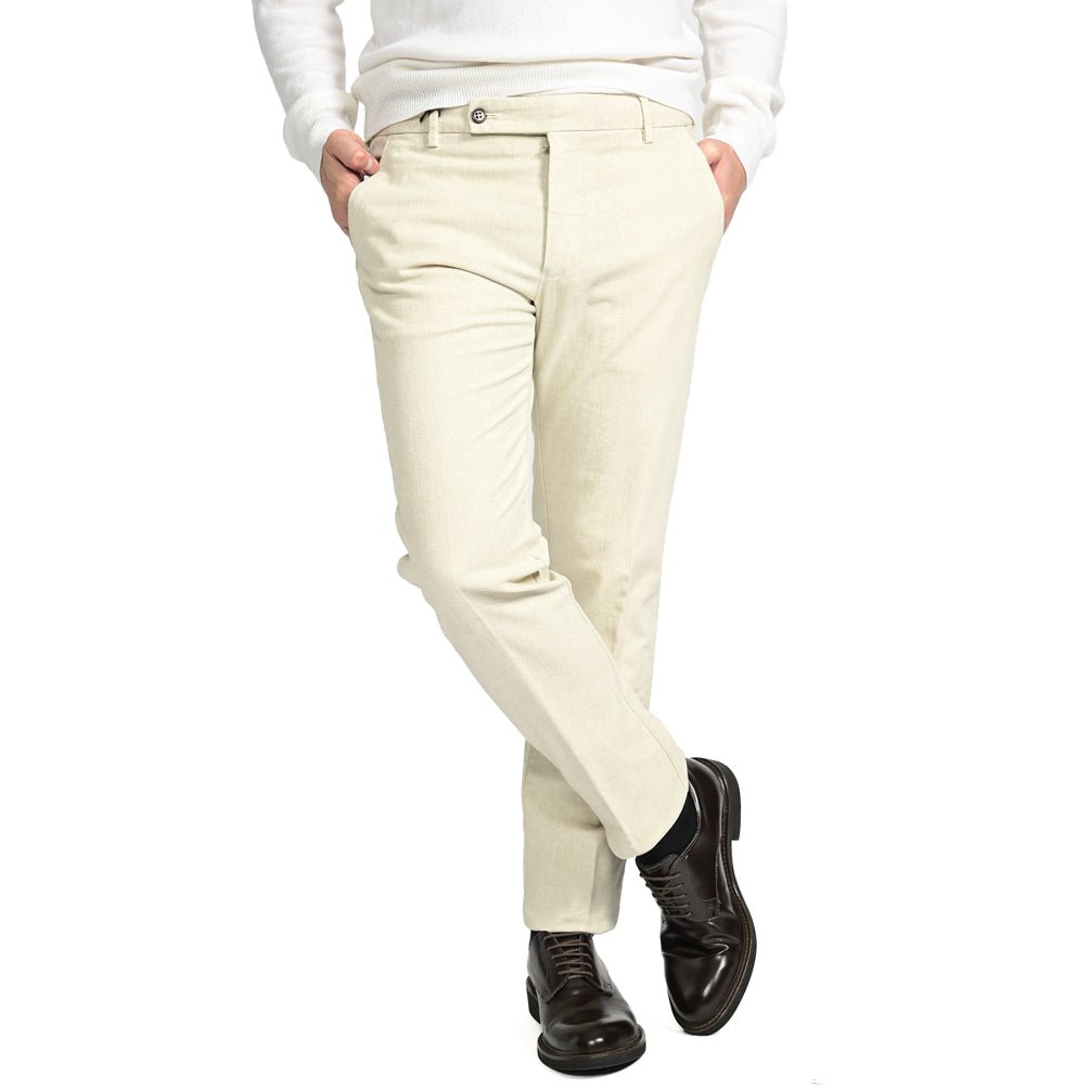 SALE|BERWICH MORELLO ストレッチコットンコーデュロイ ノータックスラックス|411766 - 46|GUARDAROBA MILANO OFFICIAL STORE