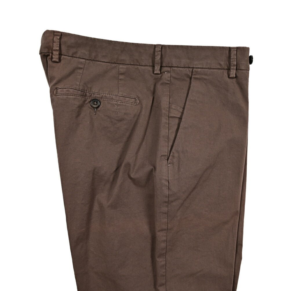 SALE|BERWICH "MORELLO" ストレッチコットン ノータックスリムスラックス|424779 - 46|GUARDAROBA MILANO OFFICIAL STORE