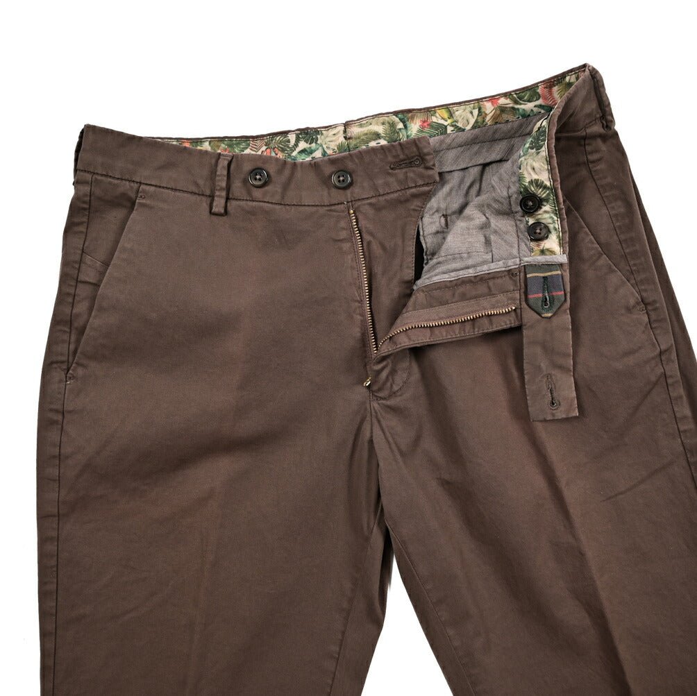 SALE|BERWICH "MORELLO" ストレッチコットン ノータックスリムスラックス|424779 - 46|GUARDAROBA MILANO OFFICIAL STORE