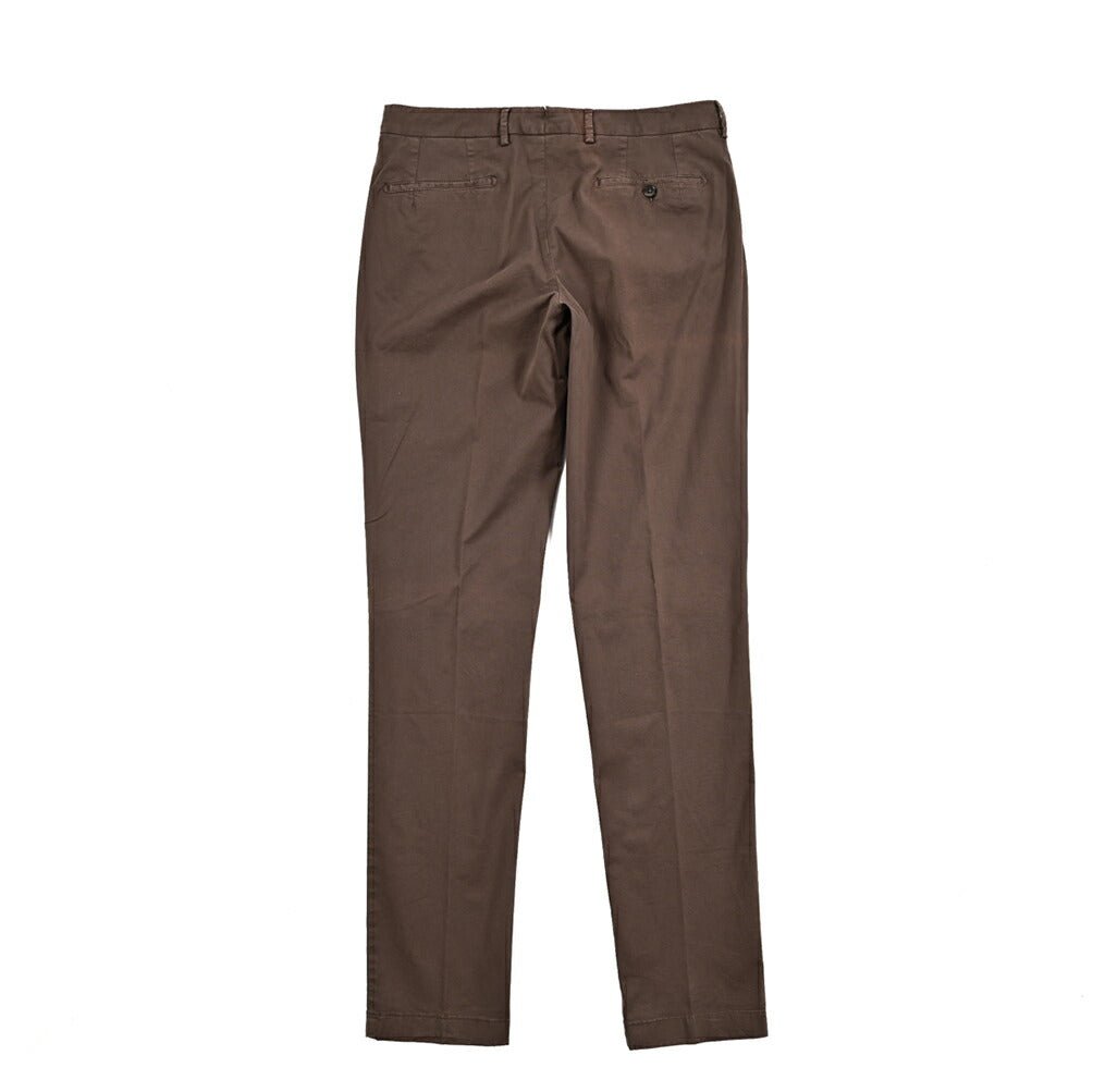 SALE|BERWICH "MORELLO" ストレッチコットン ノータックスリムスラックス|424779 - 46|GUARDAROBA MILANO OFFICIAL STORE