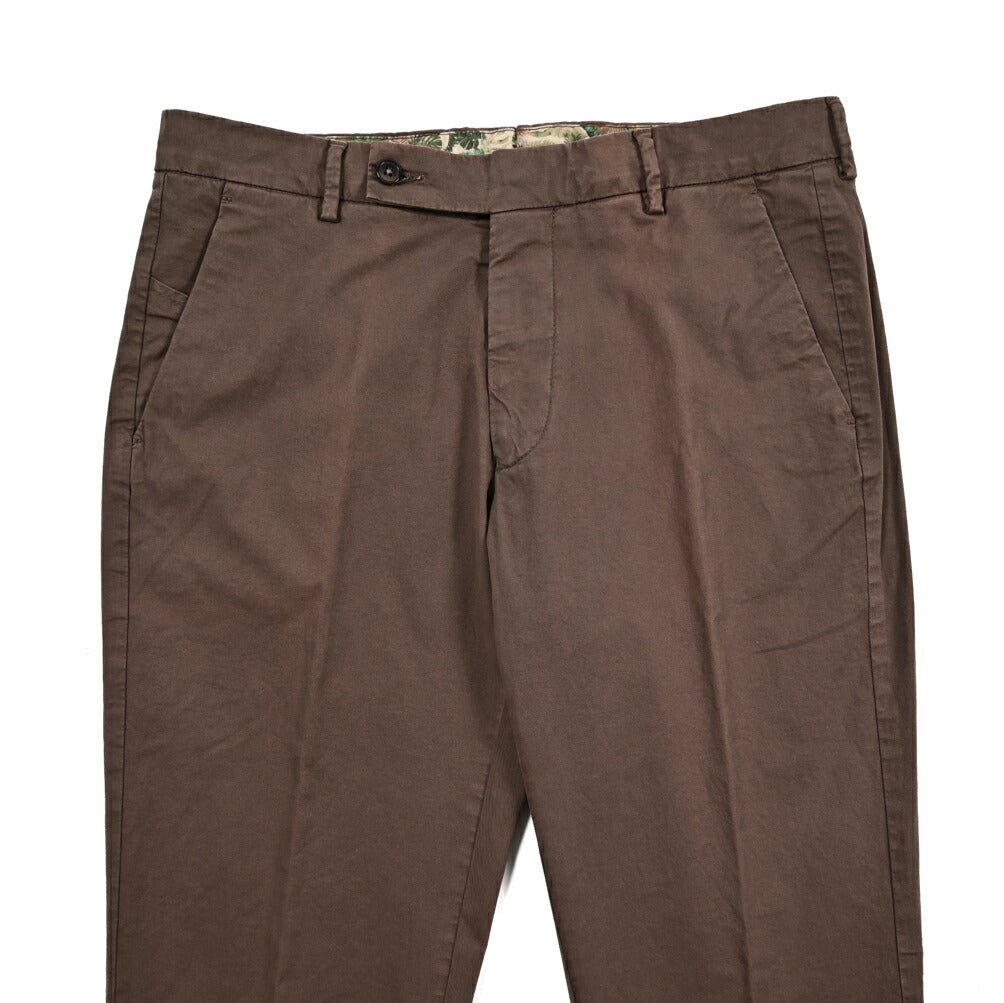 SALE|BERWICH "MORELLO" ストレッチコットン ノータックスリムスラックス|424779 - 46|GUARDAROBA MILANO OFFICIAL STORE