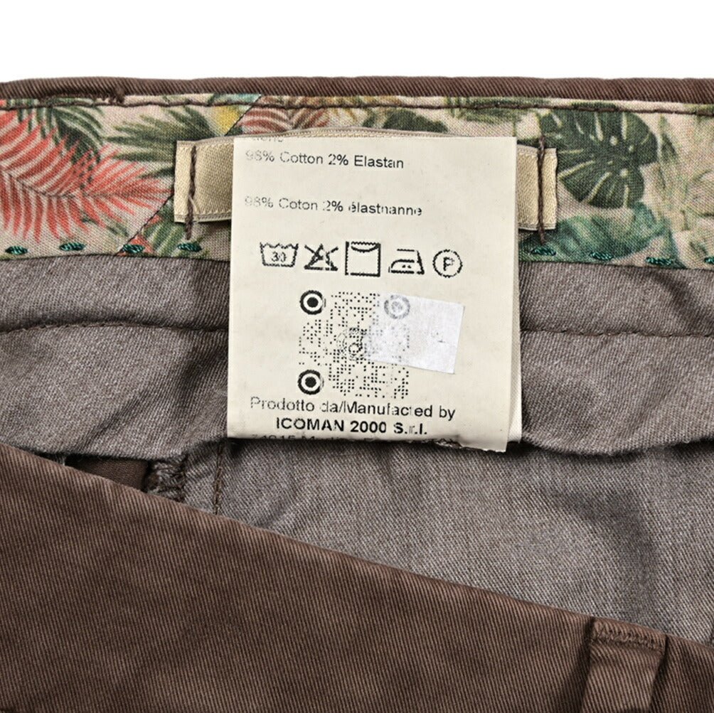 SALE|BERWICH "MORELLO" ストレッチコットン ノータックスリムスラックス|424779 - 46|GUARDAROBA MILANO OFFICIAL STORE