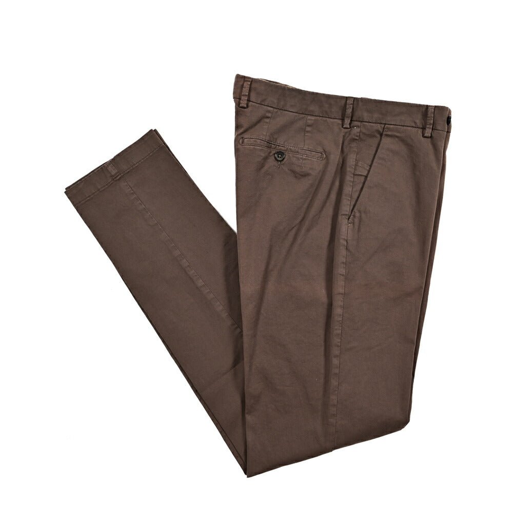 SALE|BERWICH "MORELLO" ストレッチコットン ノータックスリムスラックス|424779 - 46|GUARDAROBA MILANO OFFICIAL STORE