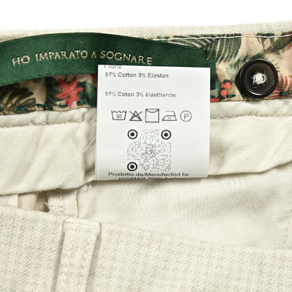 SALE|BERWICH MORELLO ストレッチコットン ノータックスラックス|411990 - 46|GUARDAROBA MILANO OFFICIAL STORE