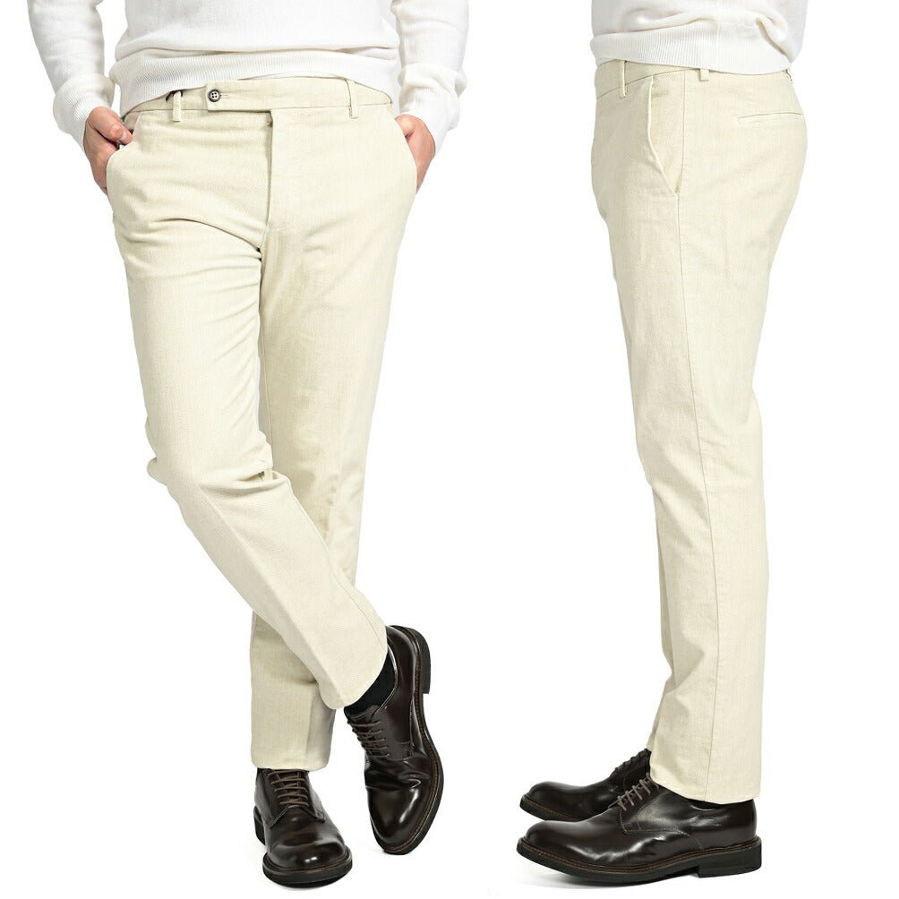 SALE|BERWICH MORELLO ストレッチコットン ノータックスラックス|411990 - 46|GUARDAROBA MILANO OFFICIAL STORE