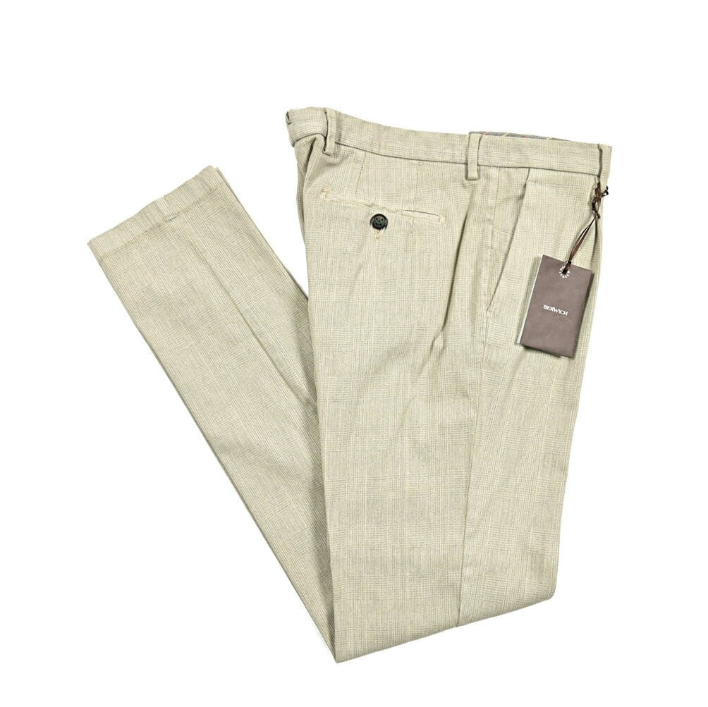 SALE|BERWICH MORELLO ストレッチコットン ワンタックスラックス|412083 - 48|GUARDAROBA MILANO OFFICIAL STORE
