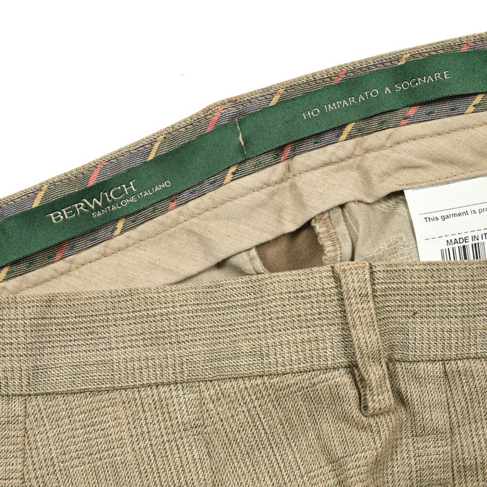 SALE|BERWICH MORELLO ストレッチコットン ワンタックスラックス|412075 - 46|GUARDAROBA MILANO OFFICIAL STORE