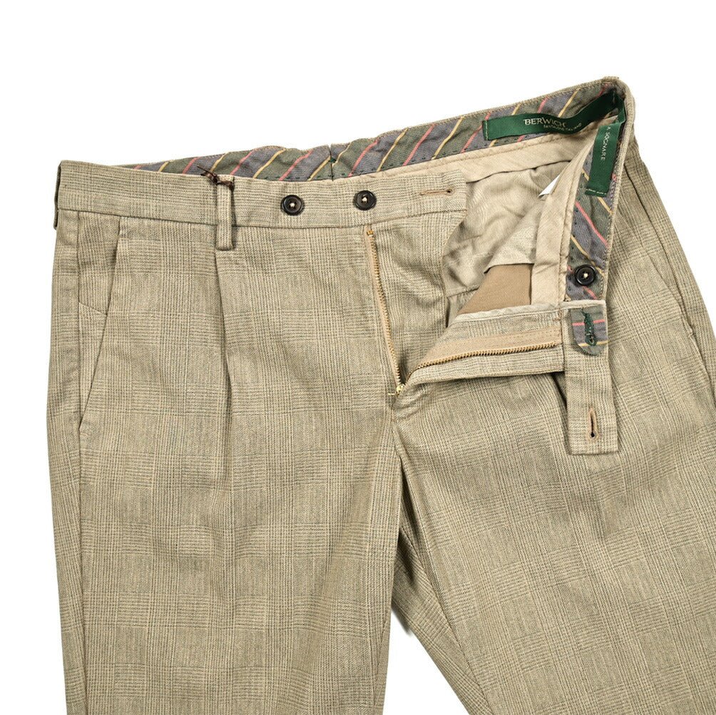 SALE|BERWICH MORELLO ストレッチコットン ワンタックスラックス|412075 - 46|GUARDAROBA MILANO OFFICIAL STORE