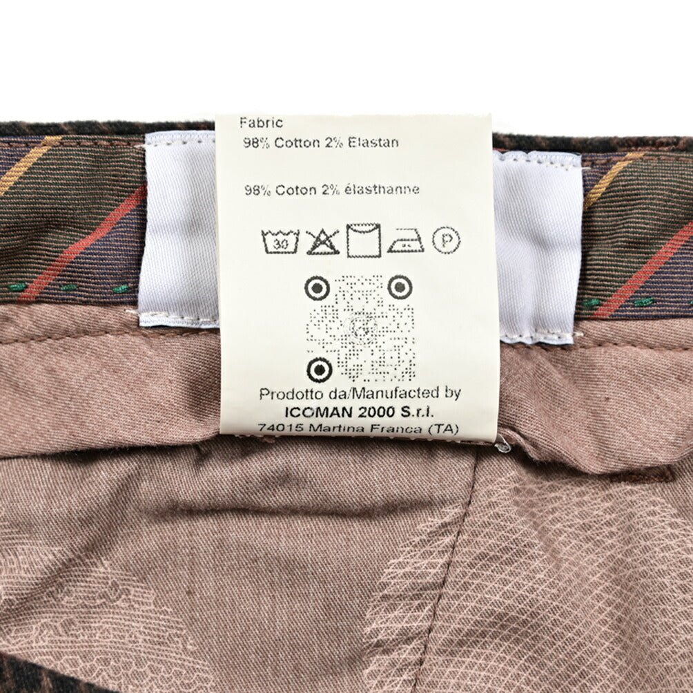 SALE|BERWICH MORELLO ストレッチコットン ワンタックスラックス|412258 - 46|GUARDAROBA MILANO OFFICIAL STORE